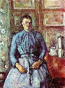 kvinna med kaffekanna Paul Cezanne